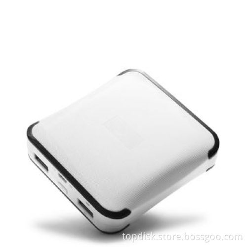 Portable wireless battery chargers power bank for iPhone with 6,600mAh dual USB ports
